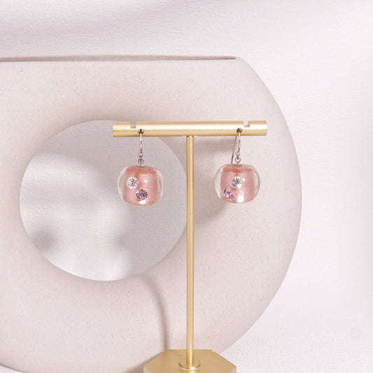 ZSISKA -Bliss Short Dangle Crystal Earrings