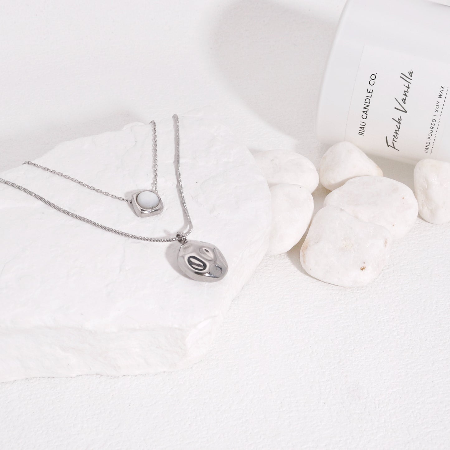 Sayeesha Double Layer Minimalist Steel Necklace