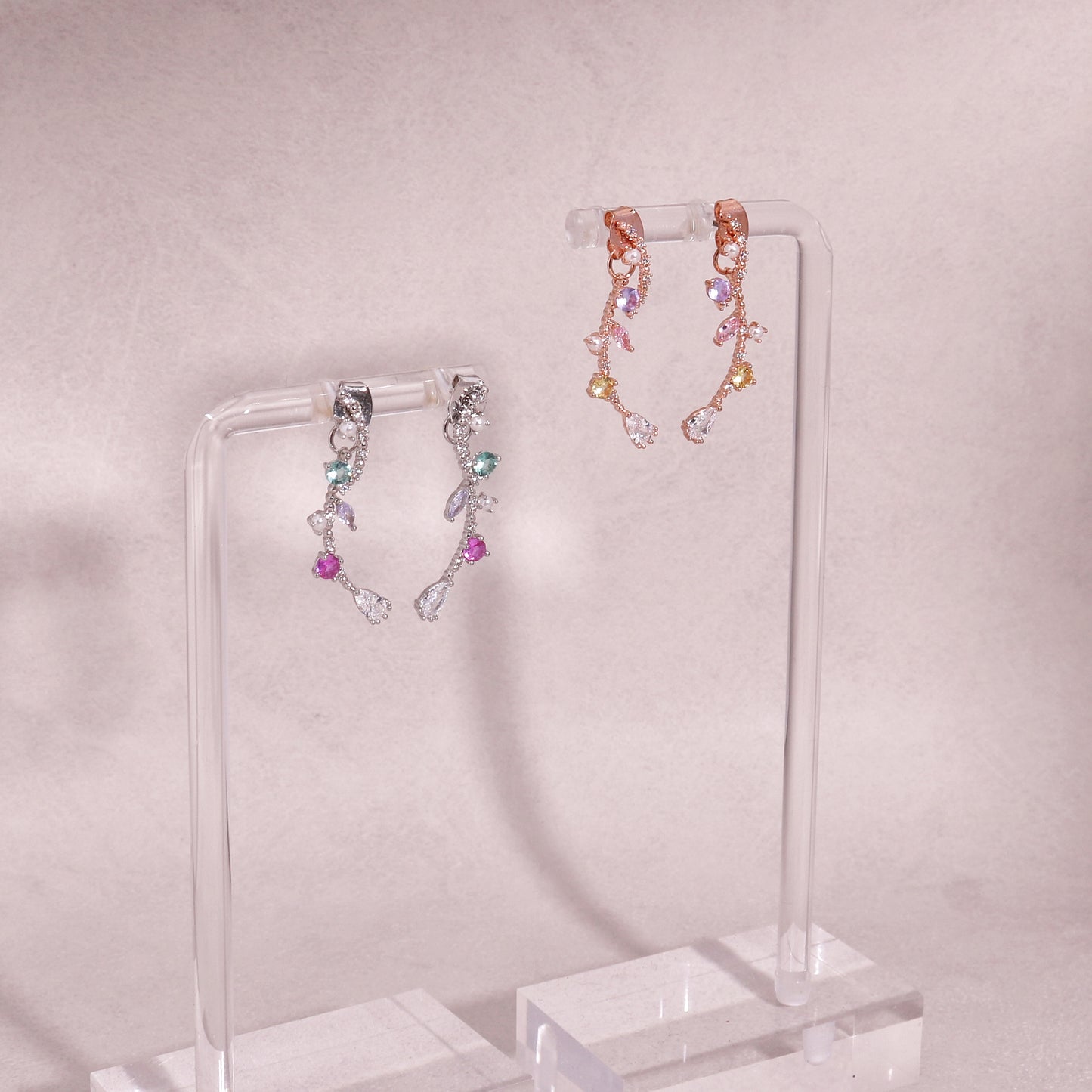 Jacqueline Crystal Waterfall Earring Jacket