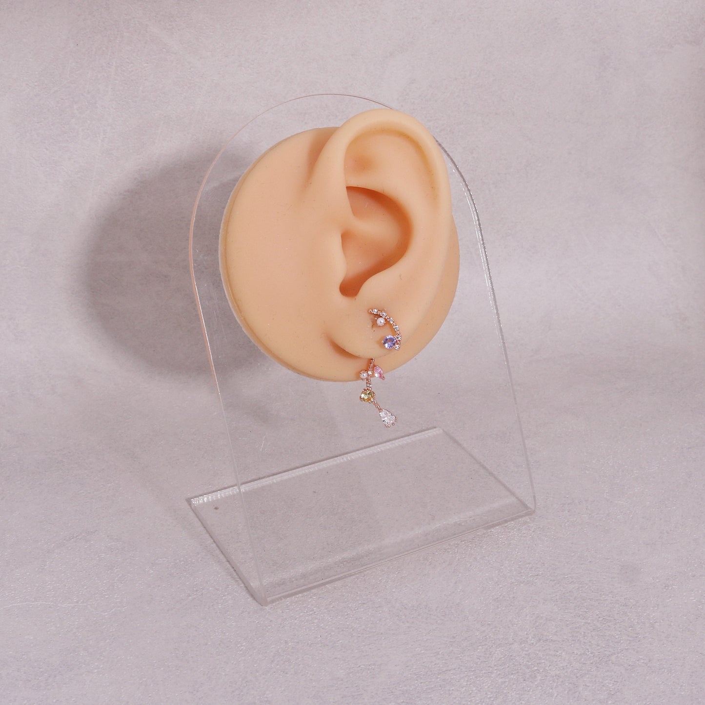 Jacqueline Crystal Waterfall Earring Jacket