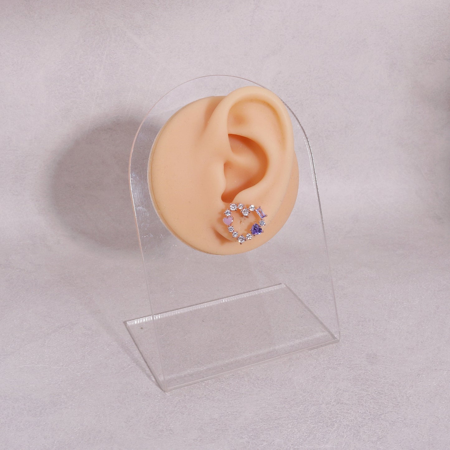 Kitson Romance Heart Stud Earrings