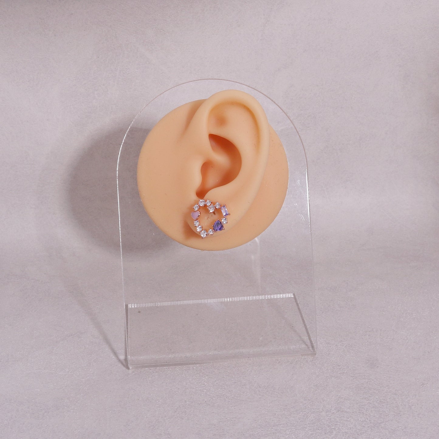 Kitson Romance Heart Stud Earrings