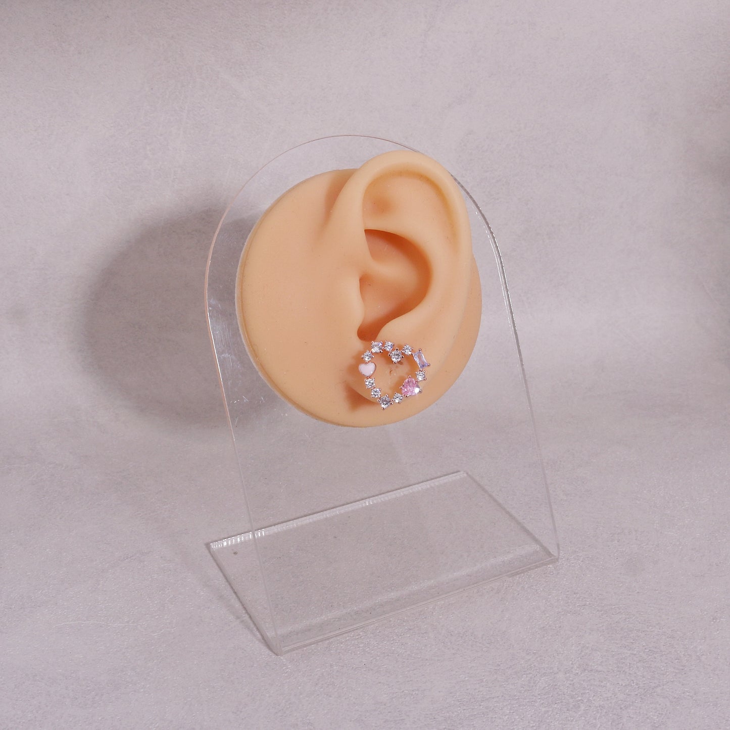 Kitson Romance Heart Stud Earrings