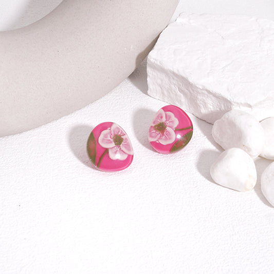 NELL Floral Stud Earrings