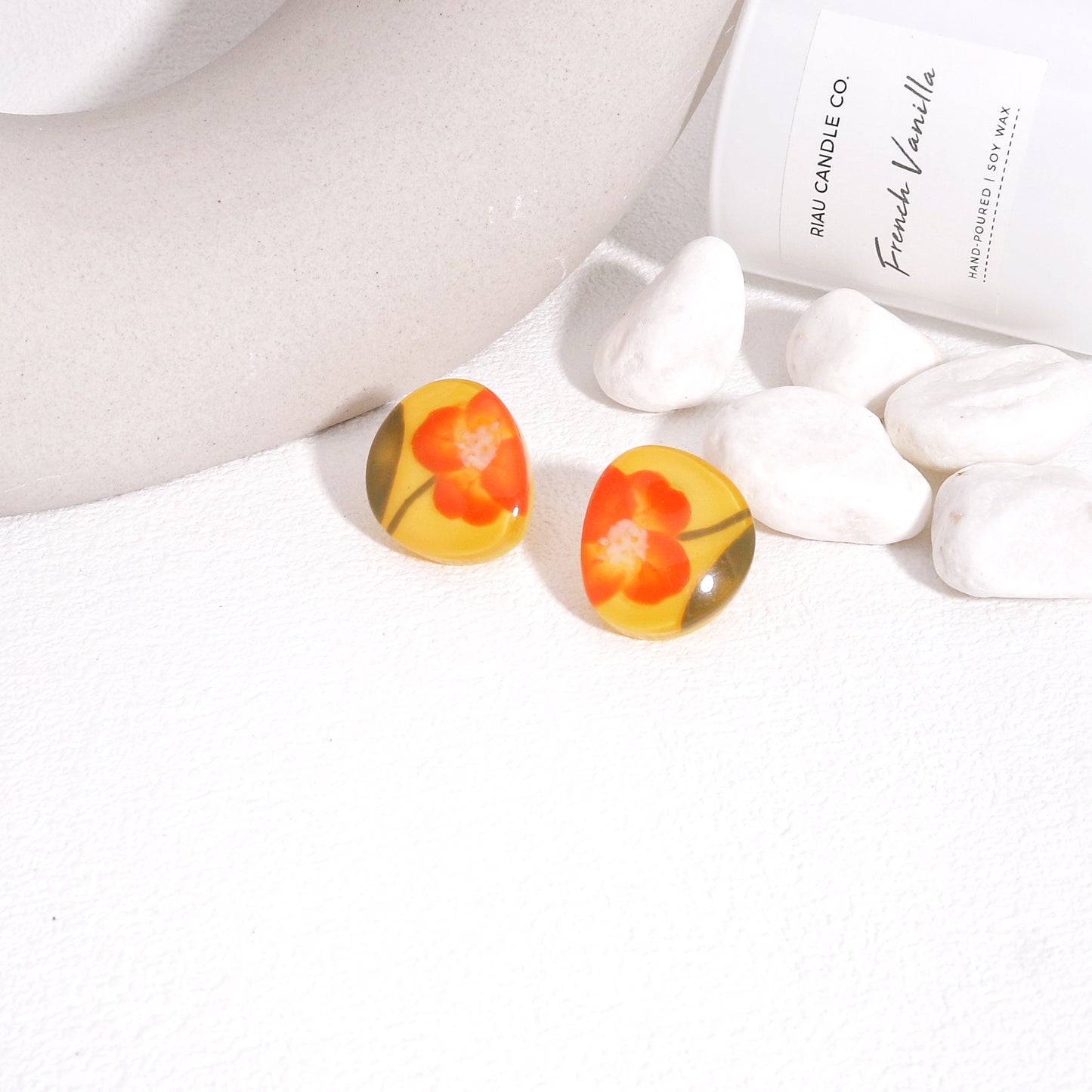 NELL Floral Stud Earrings