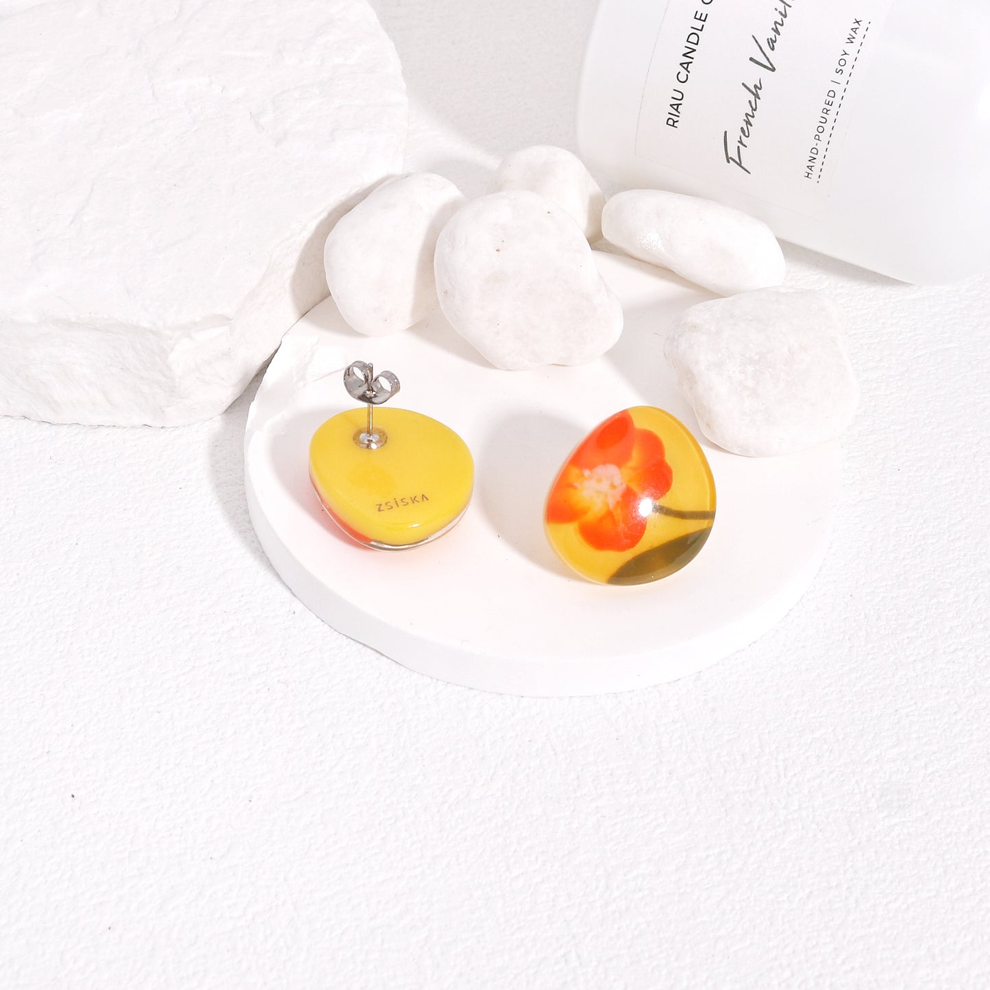 NELL Floral Stud Earrings