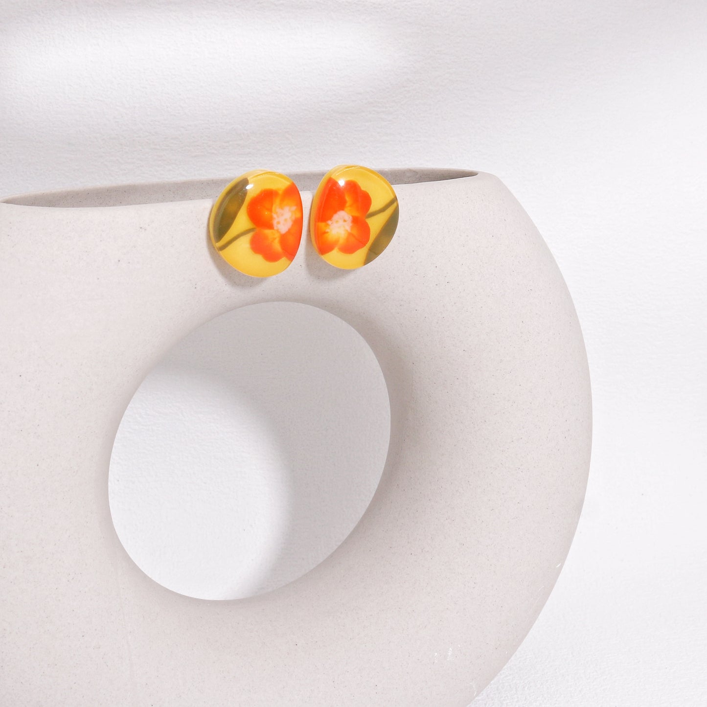 NELL Floral Stud Earrings