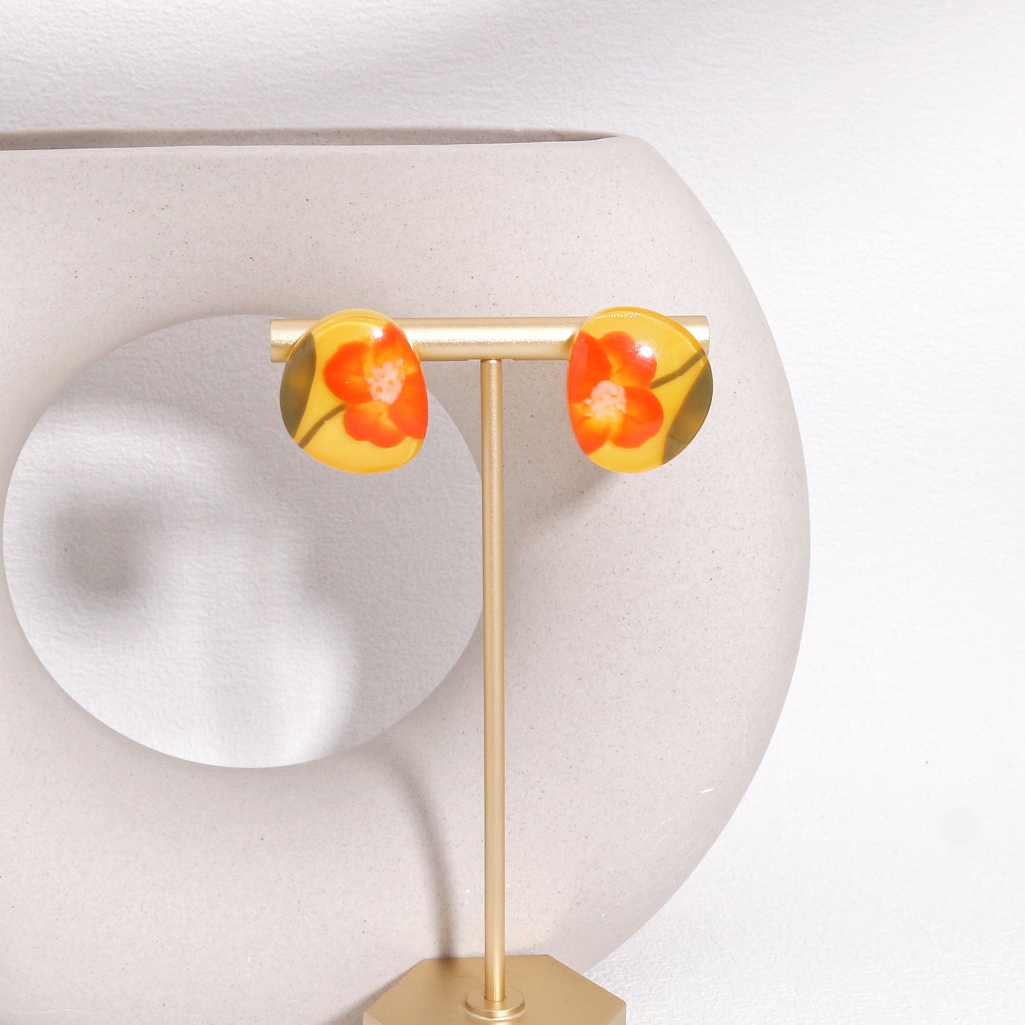 NELL Floral Stud Earrings