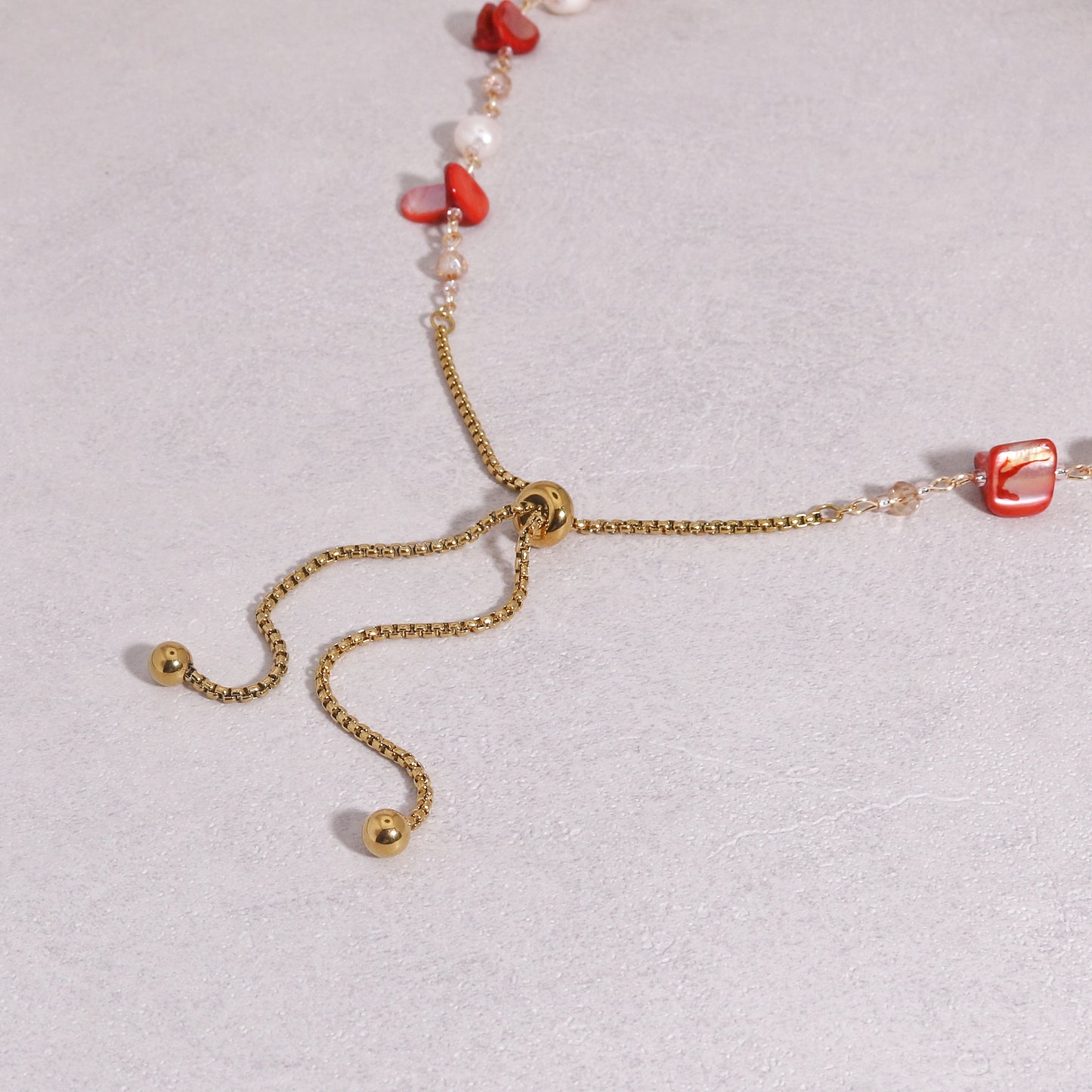 Desiree Handmade Natural Gem Long Necklace