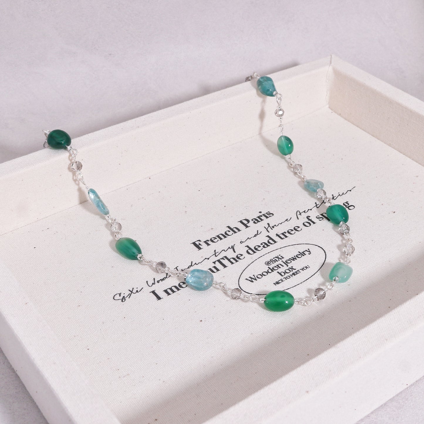 Erica Natural Gem Handwired Necklace