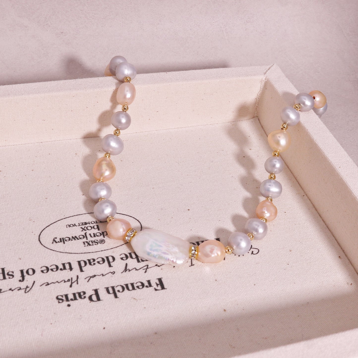 Stoned Essentials Baroque Freshwater Pearl Necklace