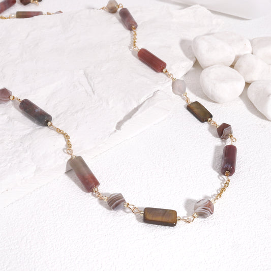 Stoned Essentials Natural Tourmaline Luxury Necklace