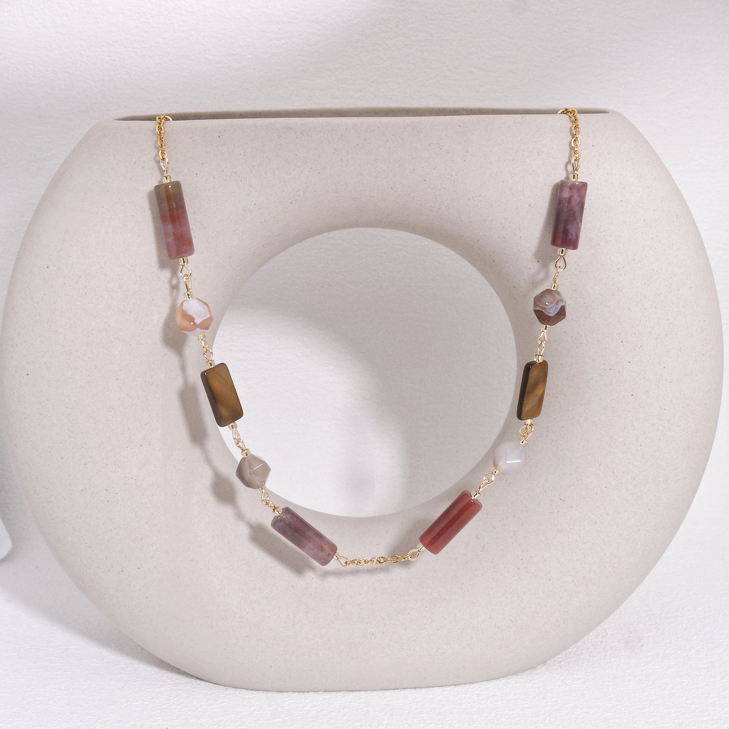 Stoned Essentials Natural Tourmaline Luxury Necklace