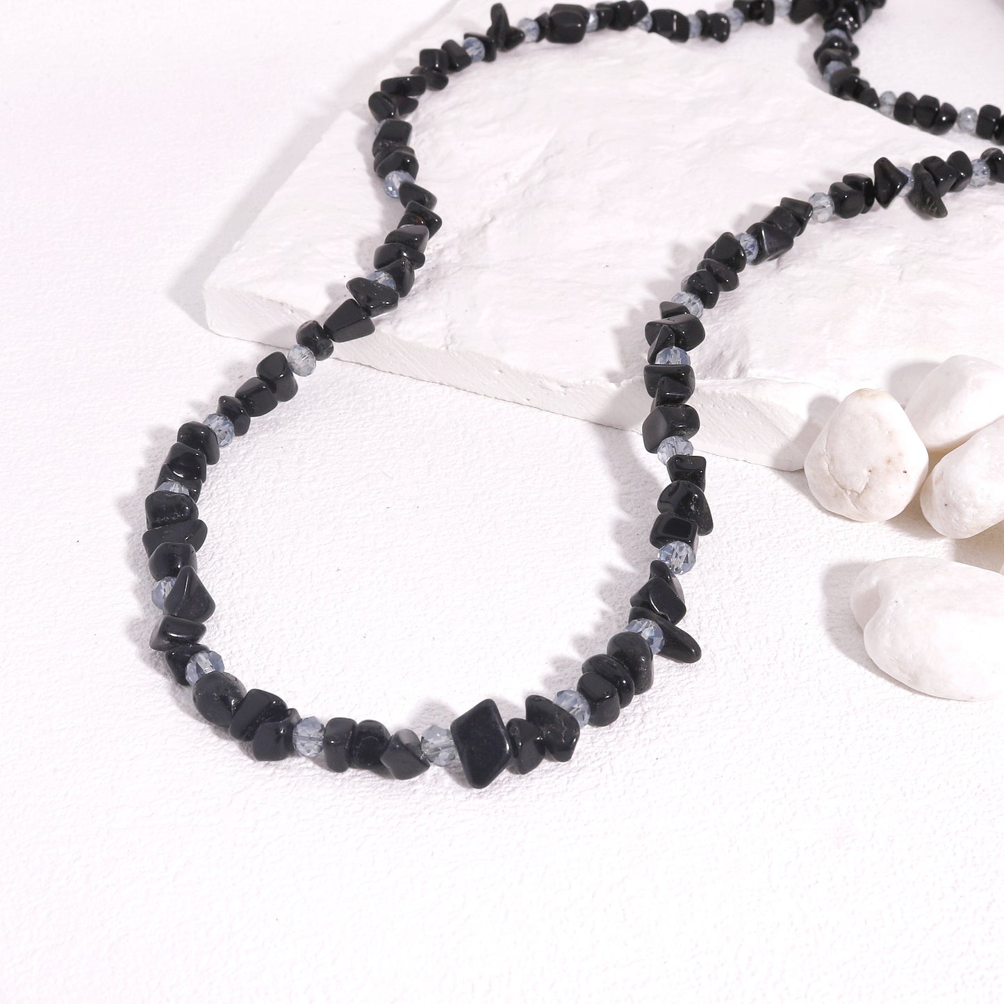 Lily Black Onyx Luxury Statement Necklace