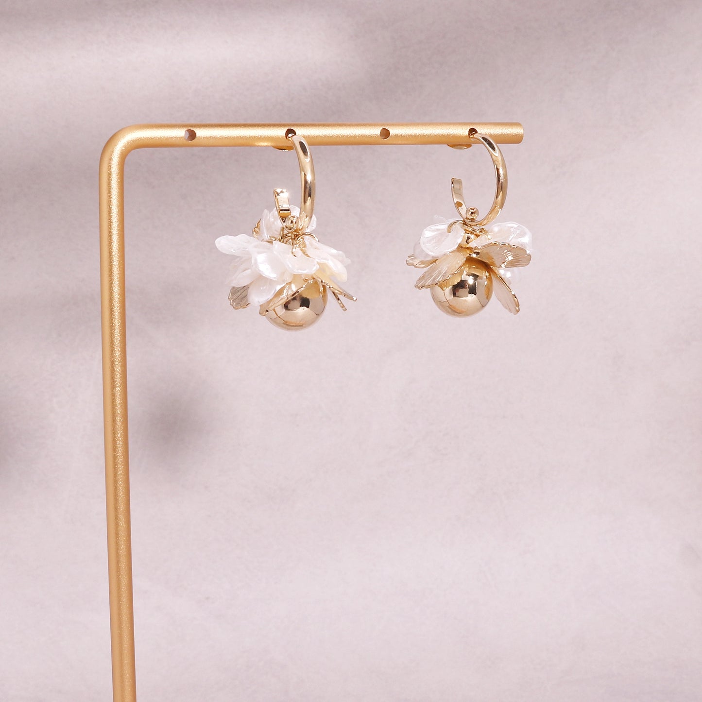 Savannah Gold Statement Fashion Earrings