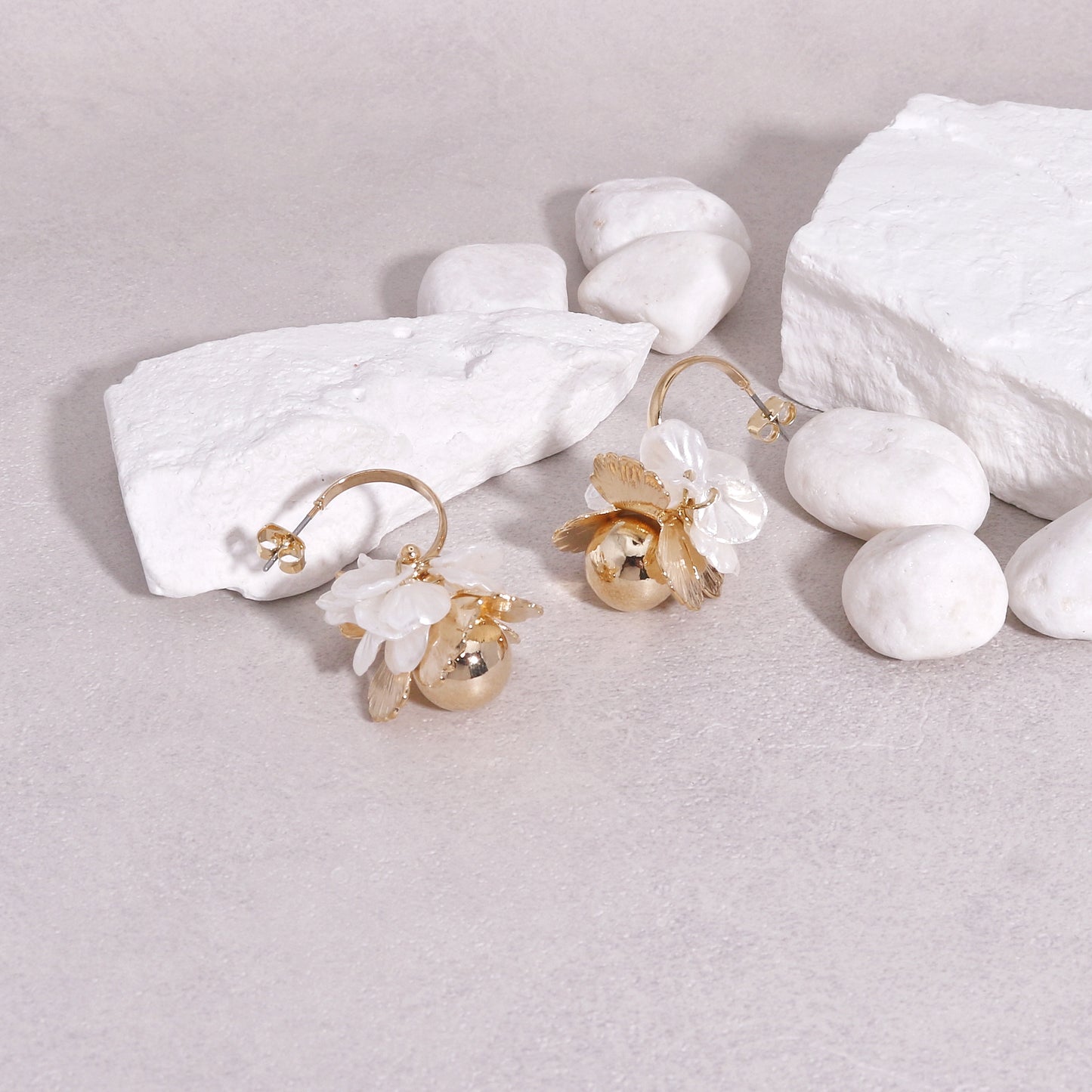 Savannah Gold Statement Fashion Earrings