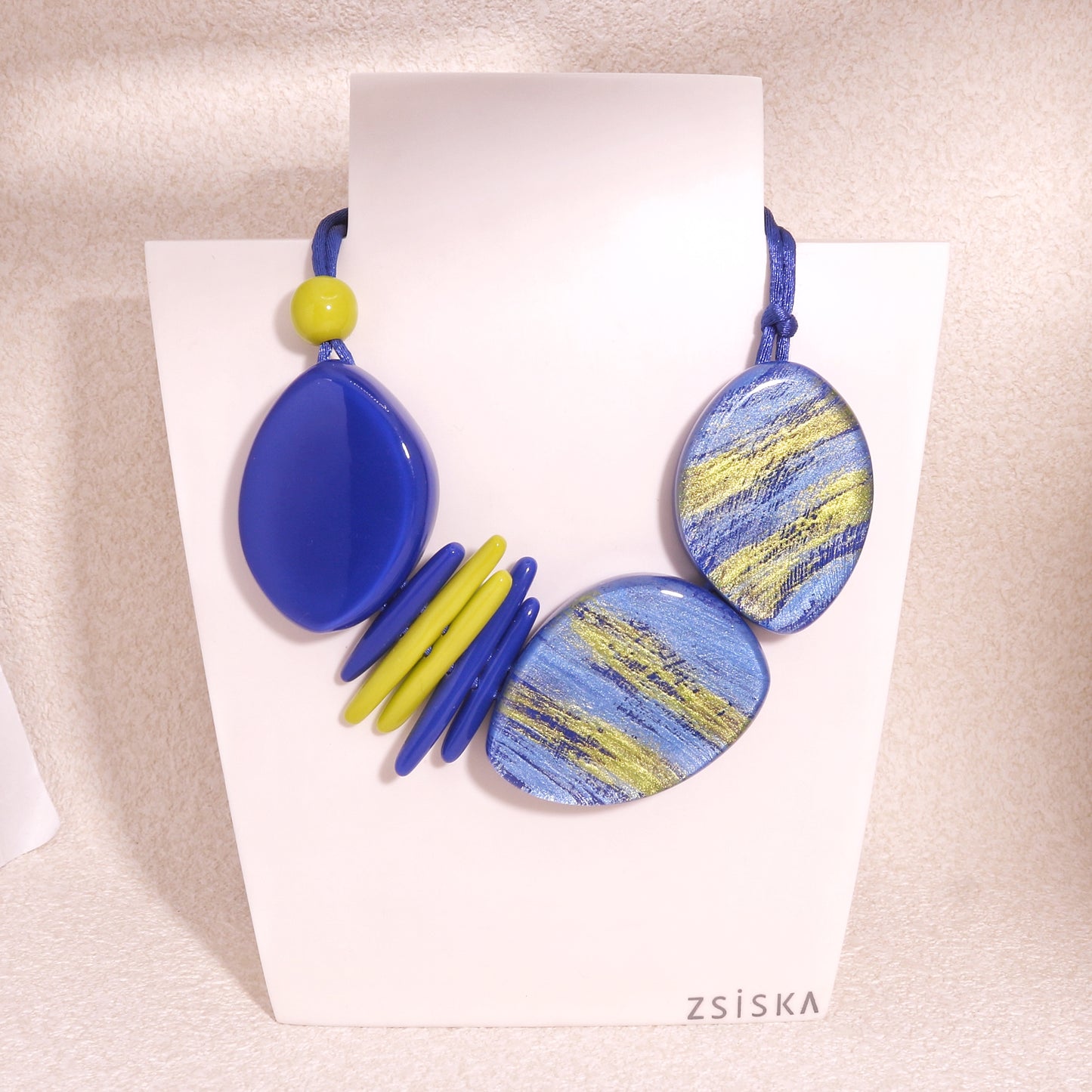 ZSISKA -Minerva Blue Yellow Necklace