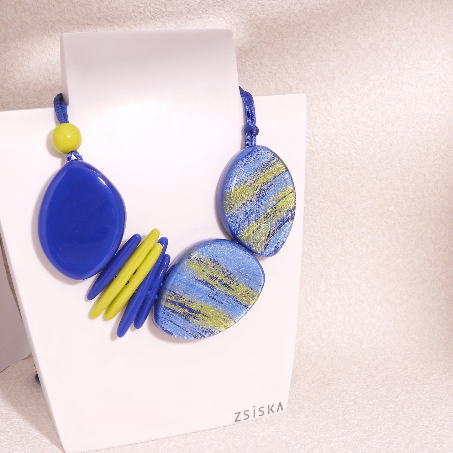ZSISKA -Minerva Blue Yellow Necklace