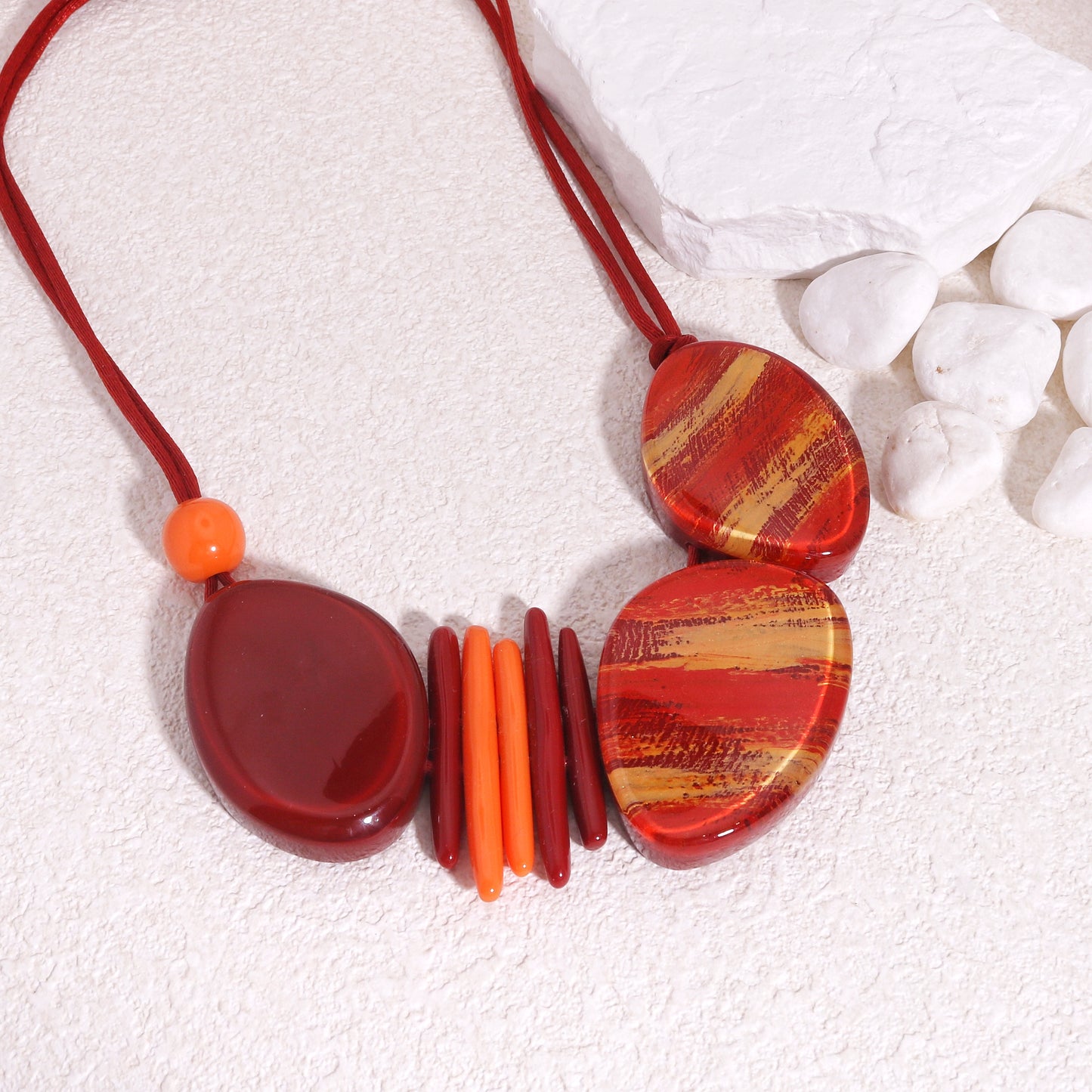 ZSISKA- Minerva Spicy Red Necklace