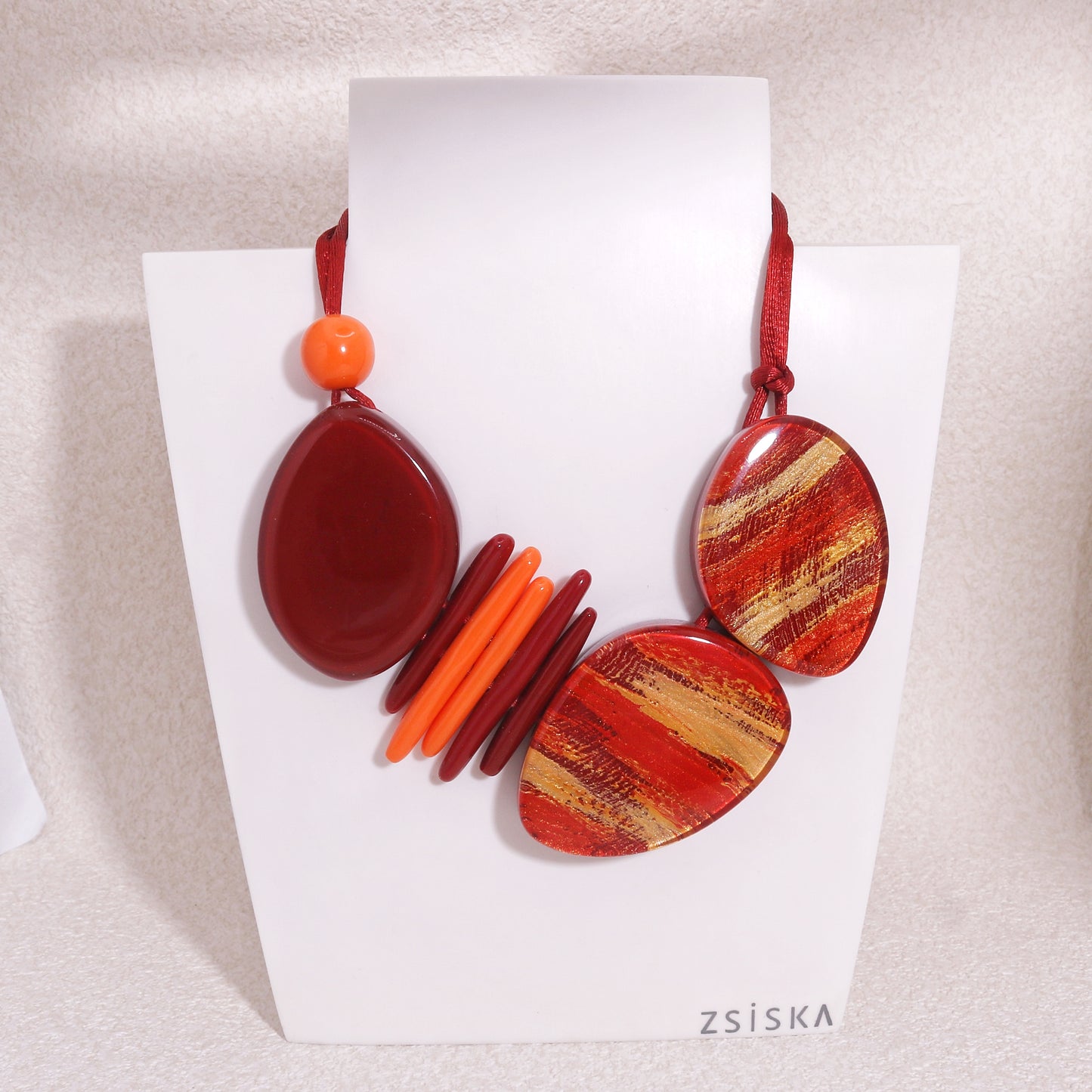 ZSISKA- Minerva Spicy Red Necklace