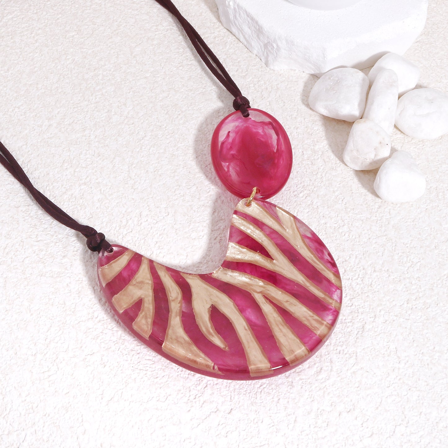 ZSISKA-Lilith Exotic Print Necklace