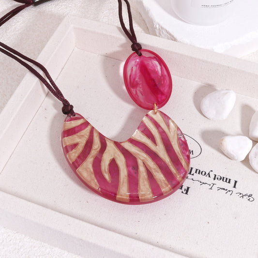 ZSISKA-Lilith Exotic Print Necklace