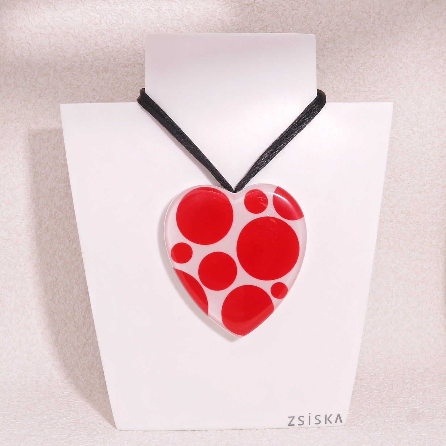 ITSY BITSY Red Polka Dot Pendant Necklace