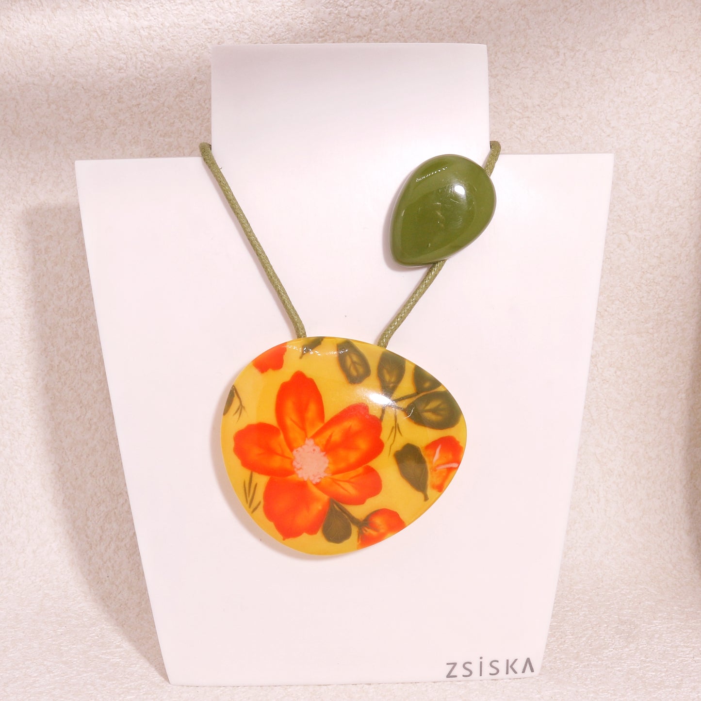 NELL Aesthetic Flora Orange Necklace