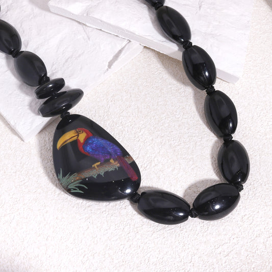 TOUCAN Black Necklace