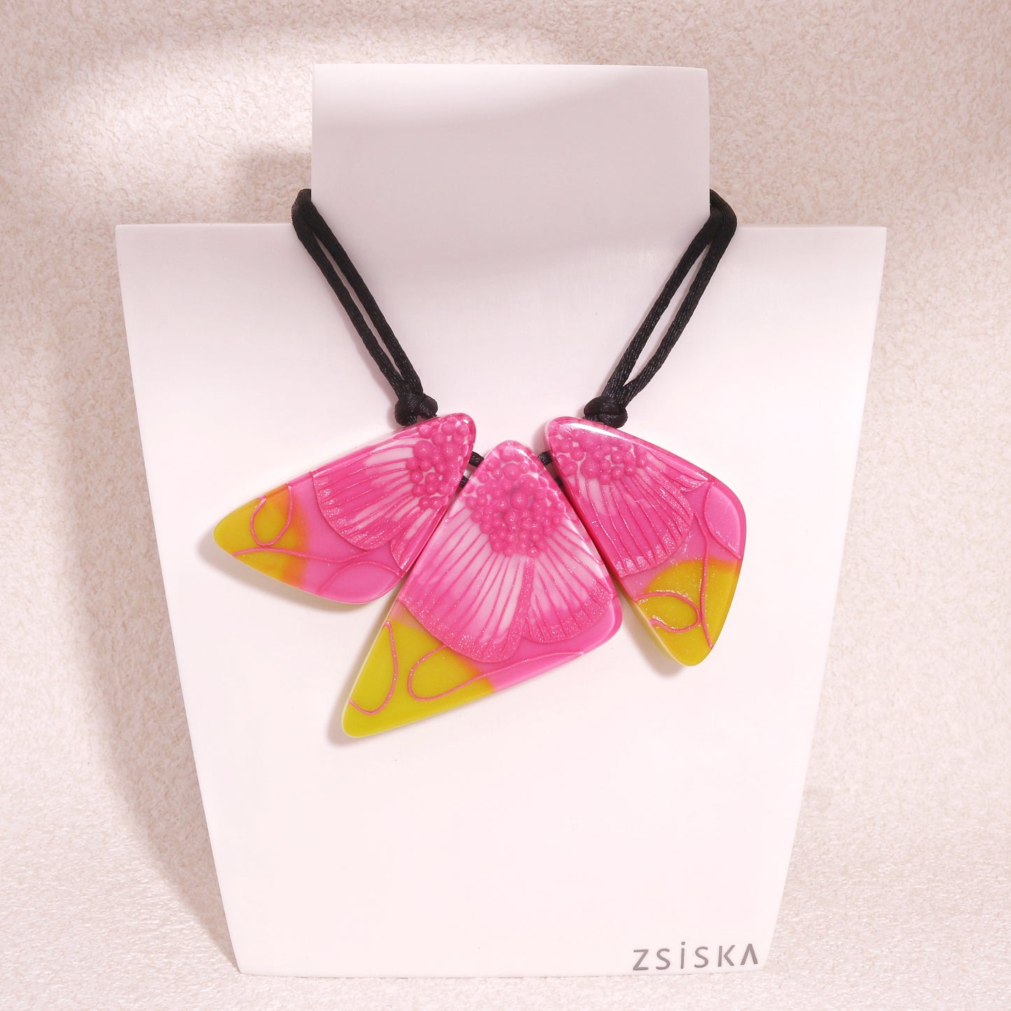 ZSISKA Pink Flora Necklace