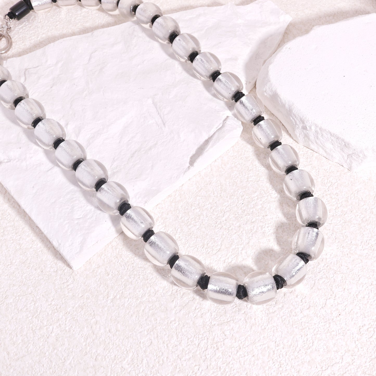 PRECIOUS Signature Silver Foil Necklace
