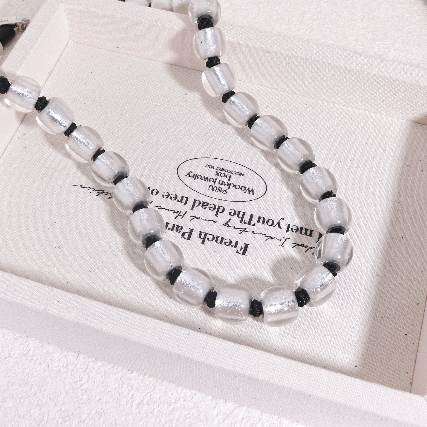 PRECIOUS Signature Silver Foil Necklace