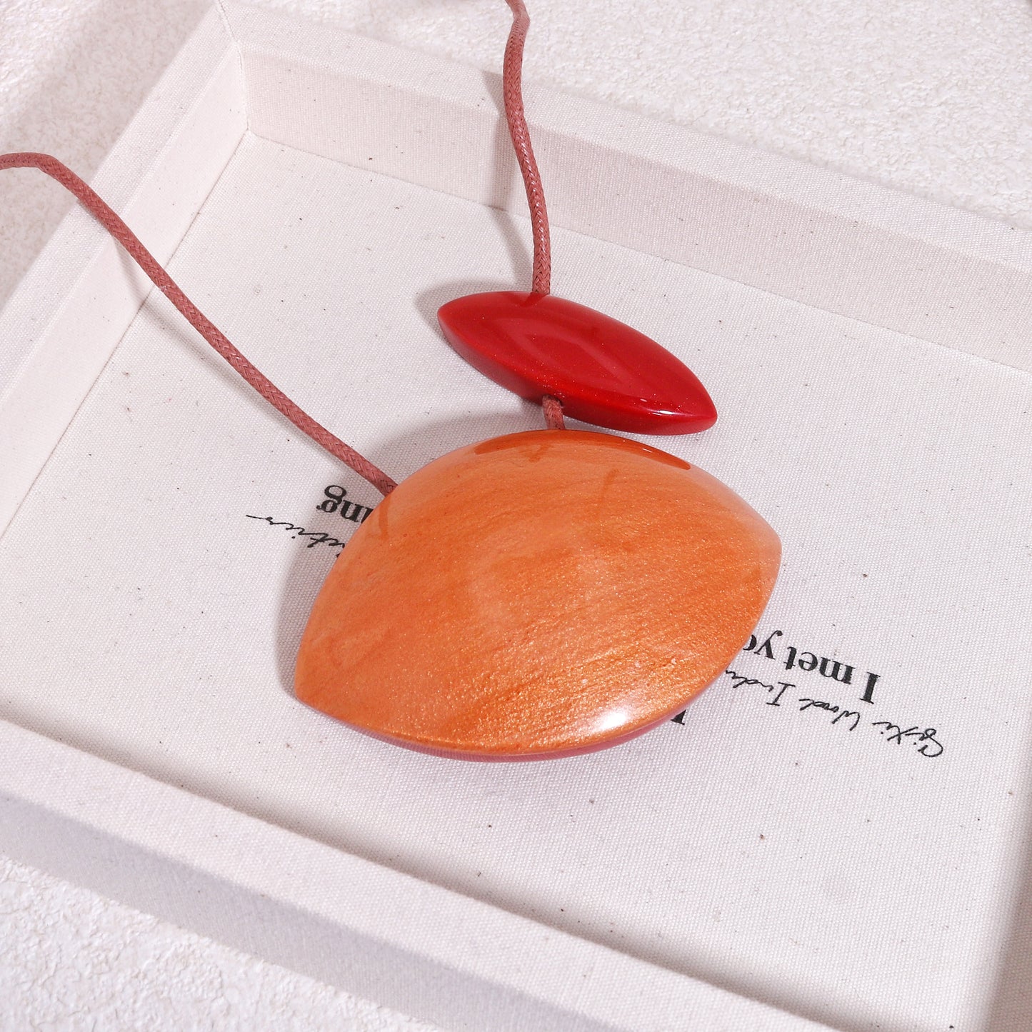 ZSISKA Fruity Orange Pendant Necklace