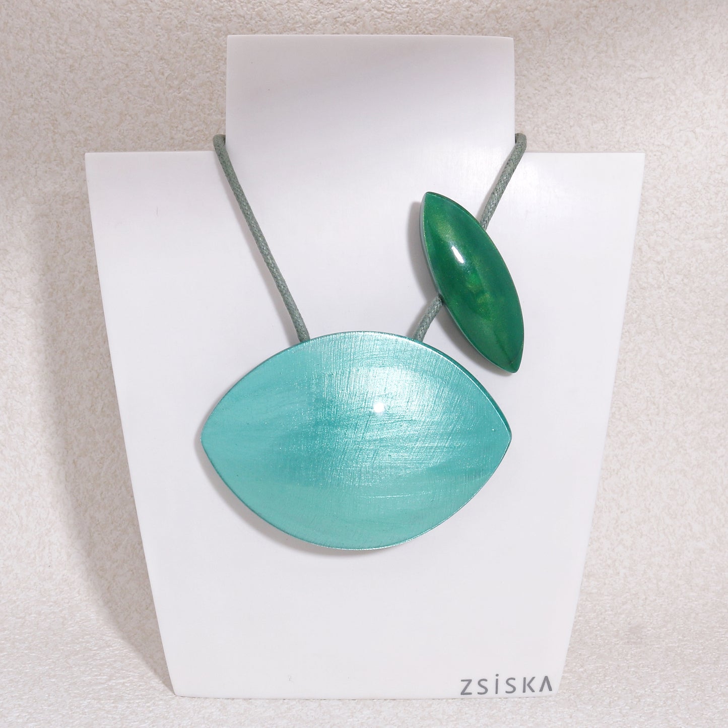 ZSISKA Stylish Mint Green Pendant Necklace