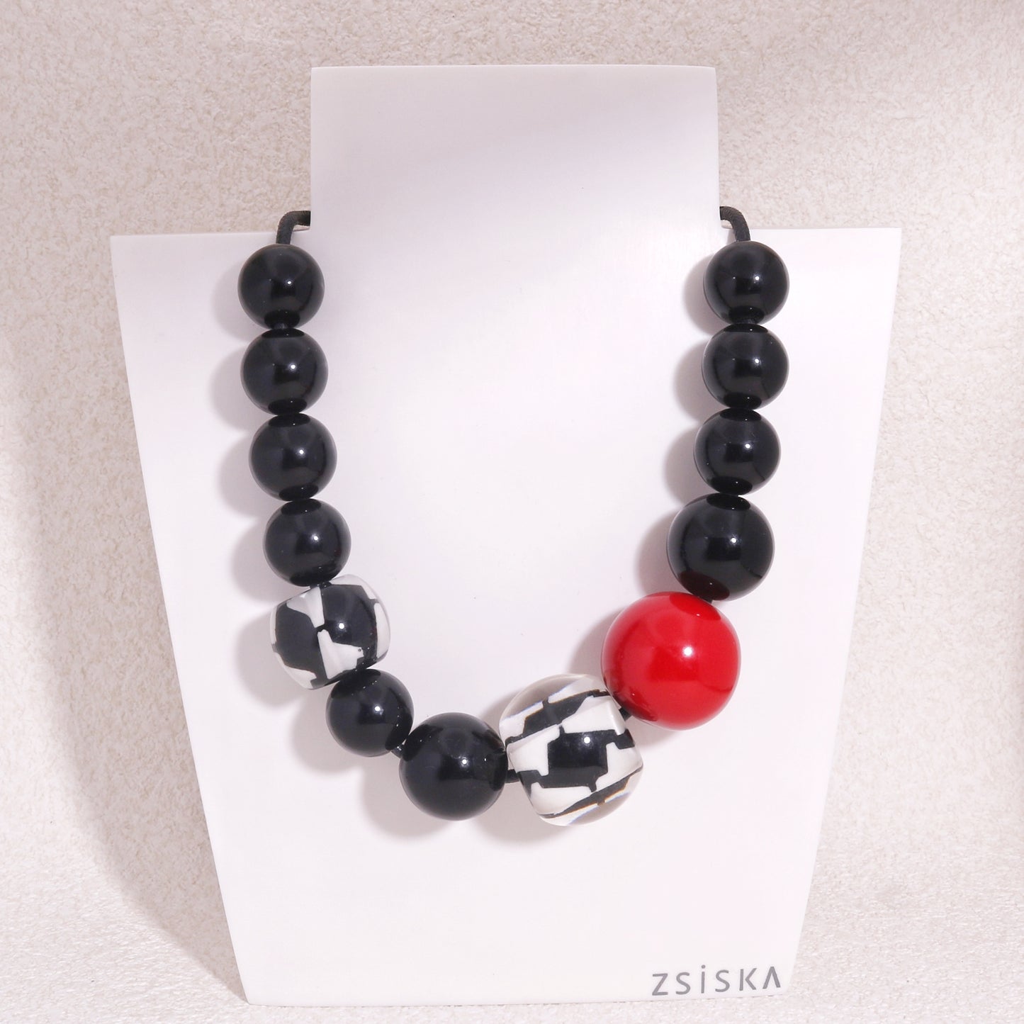 AUDREY Long Necklace Red