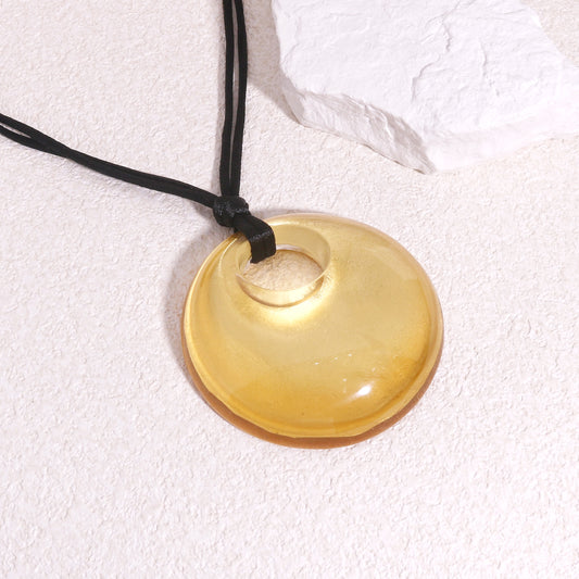 PRECIOUS Gold Foil Statement Pendant