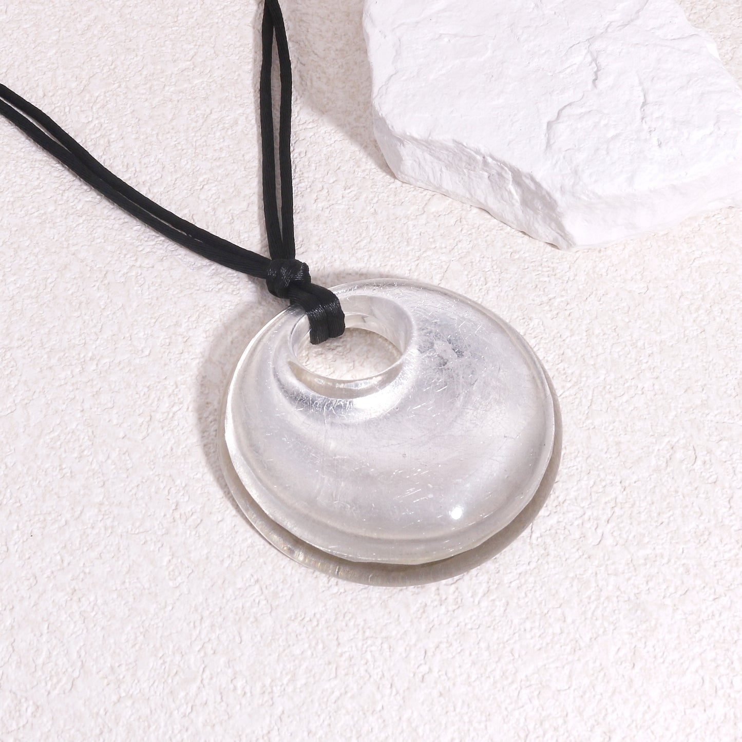 PRECIOUS Silver Foil Statement Pendant