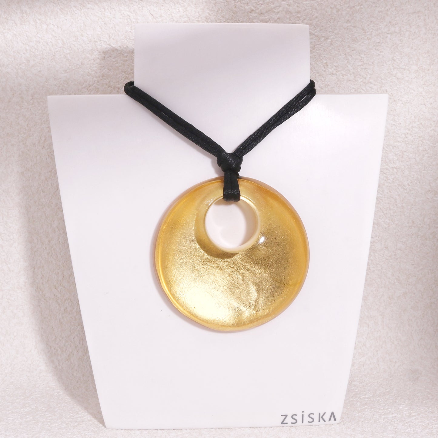 PRECIOUS Gold Foil Statement Pendant