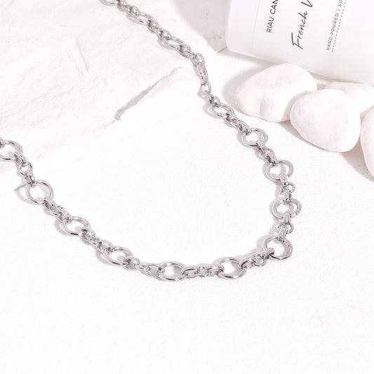 Indira Circular Orbit Steel Necklace