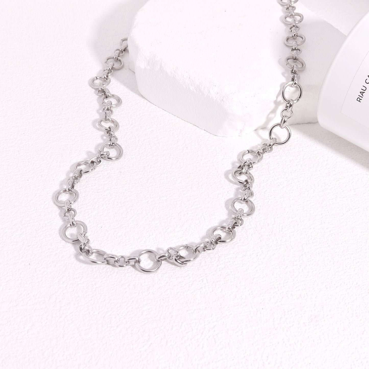 Indira Circular Orbit Steel Necklace