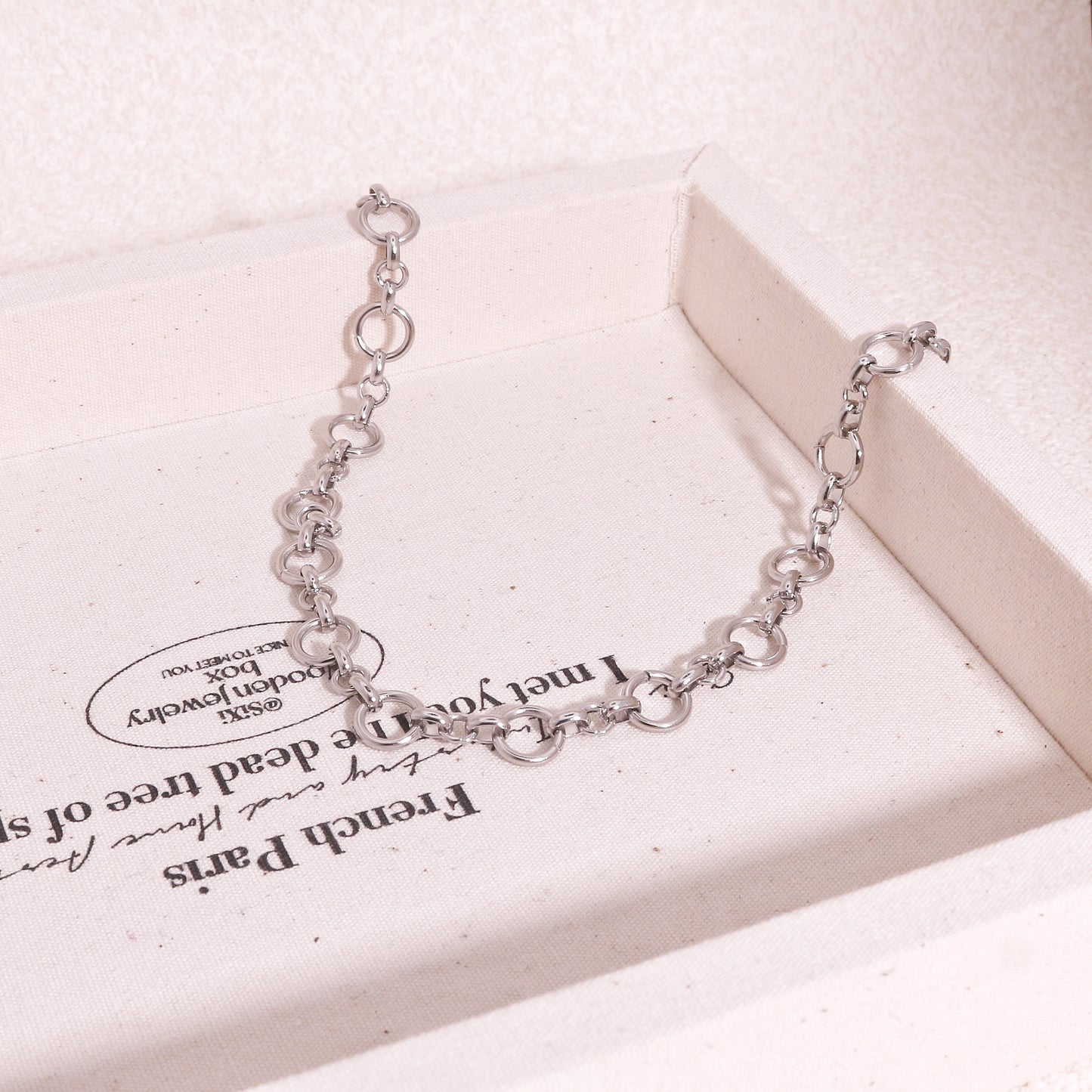 Indira Circular Orbit Steel Necklace