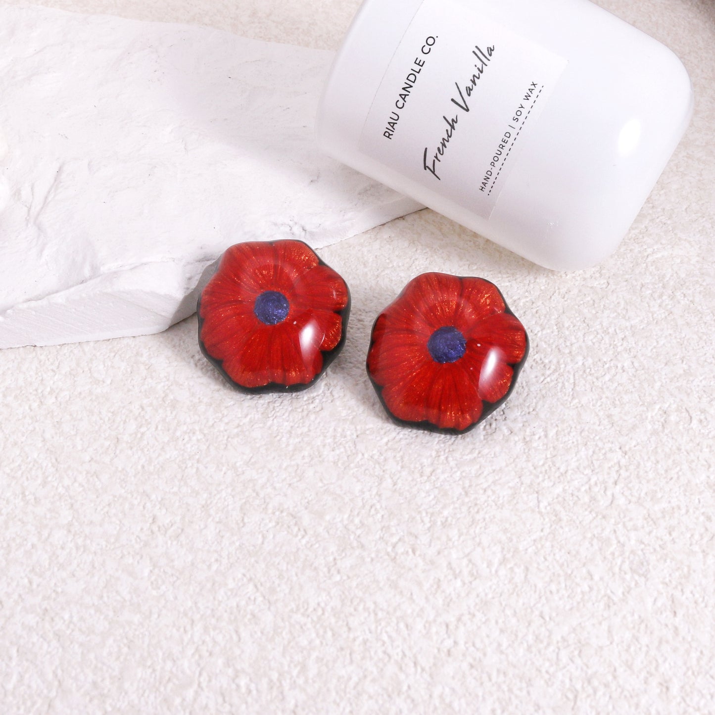 GARLAND Floral Statement Stud Earrings