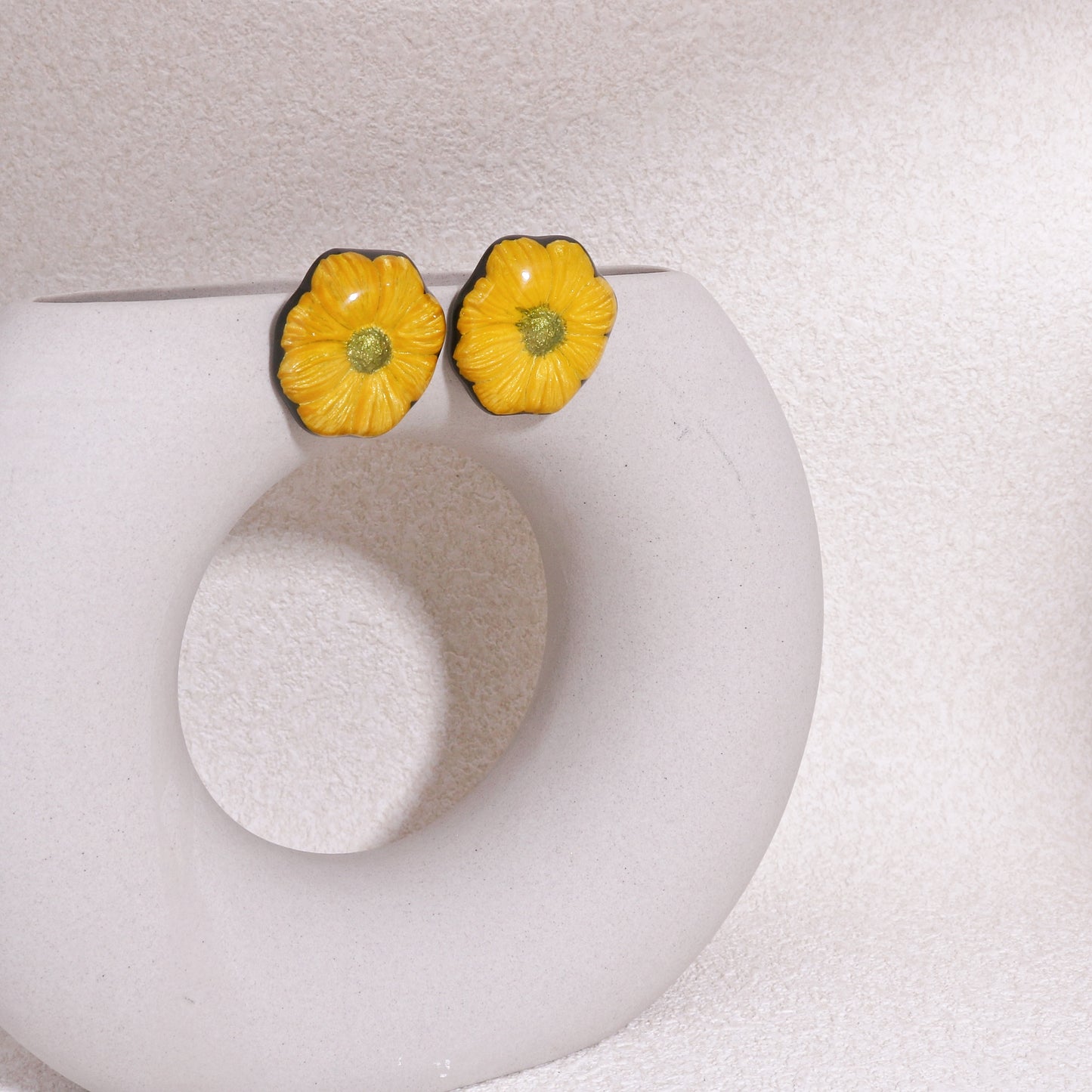 GARLAND Floral Statement Stud Earrings