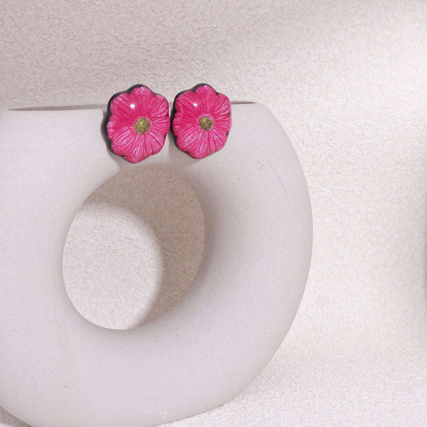 GARLAND Floral Statement Stud Earrings