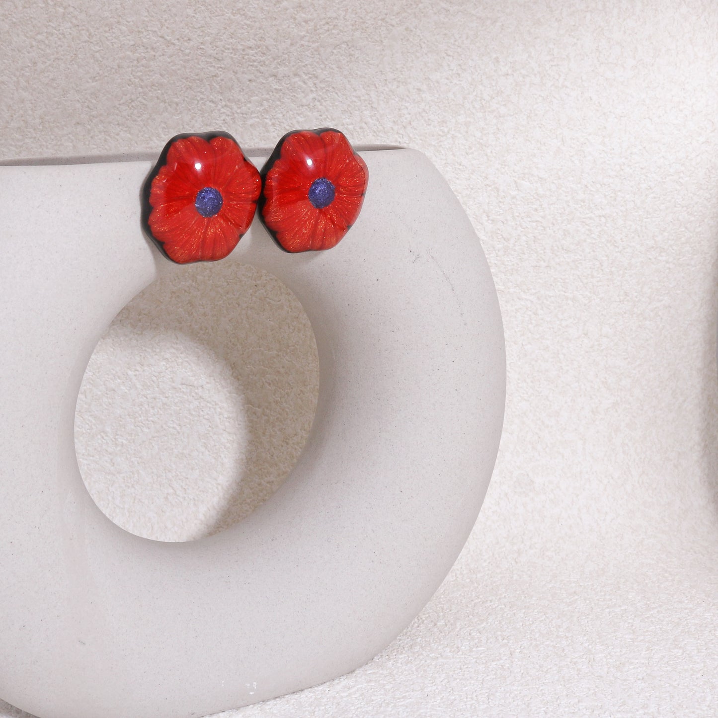 GARLAND Floral Statement Stud Earrings