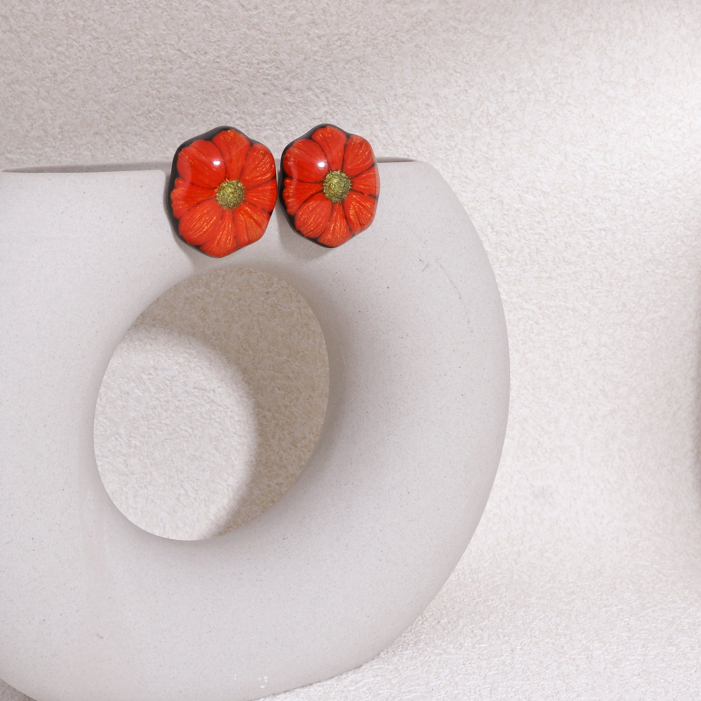 GARLAND Floral Statement Stud Earrings