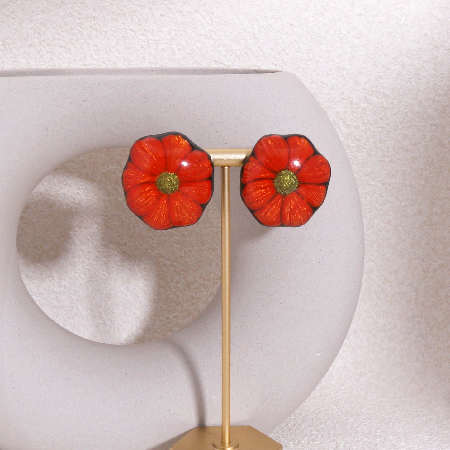 GARLAND Floral Statement Stud Earrings