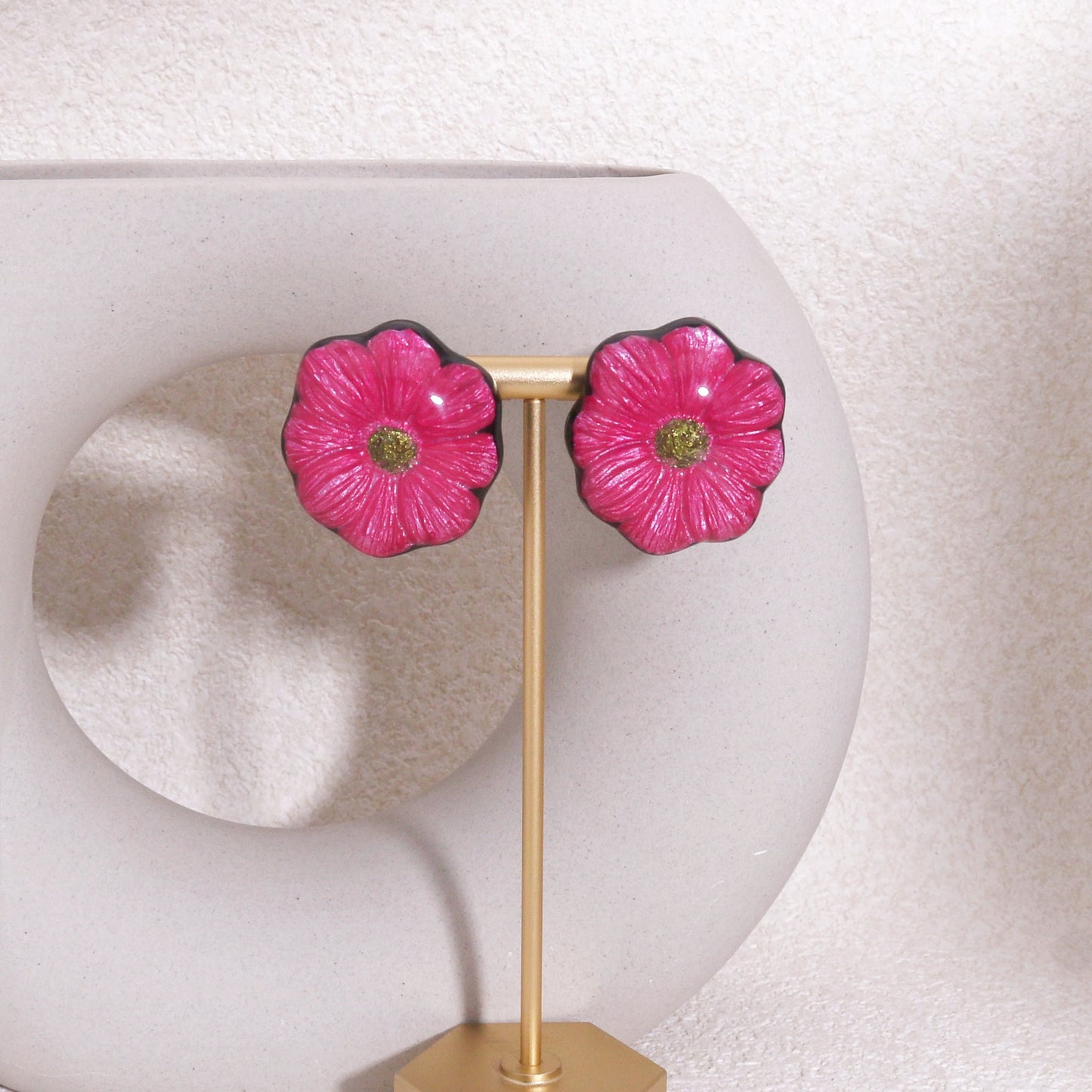 GARLAND Floral Statement Stud Earrings