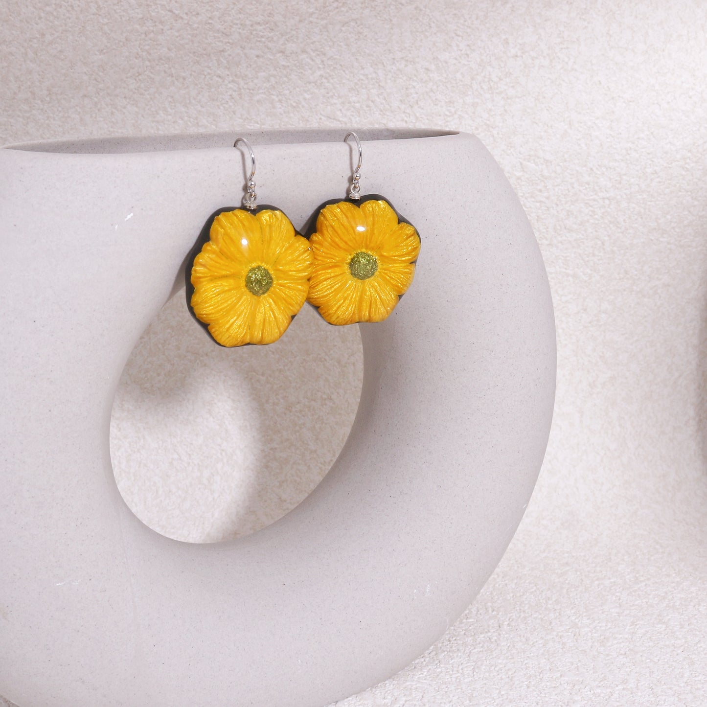 GARLAND Floral Statement Drop Earrings