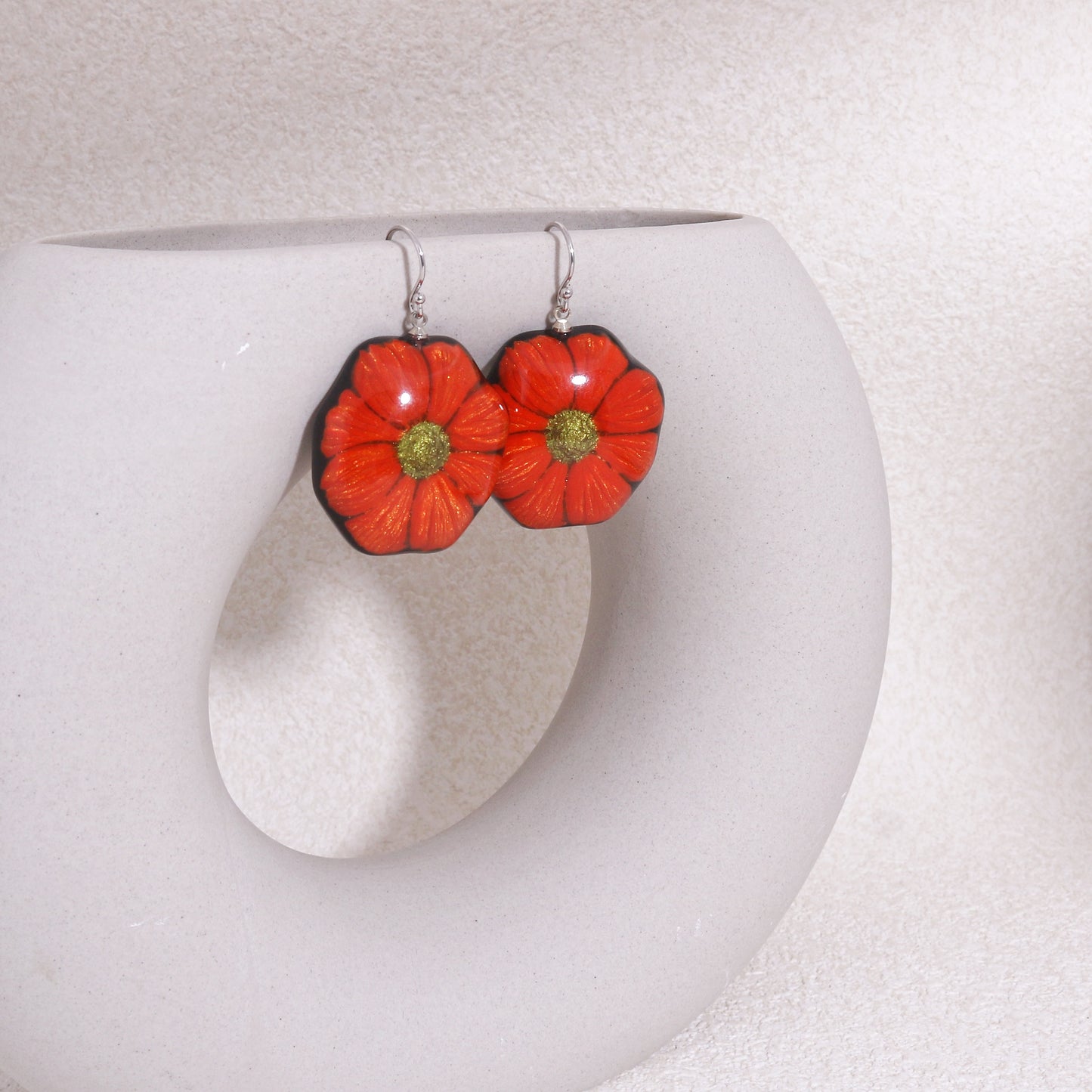 GARLAND Floral Statement Drop Earrings
